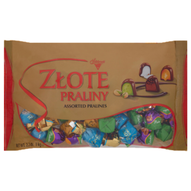 Solidarność Złote Praliny Czekoladki z kremami 1 kg